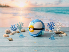 Piplup Pokeball Replica, 3D Printed Figure, Sinnoh Starter Desk Decor 4