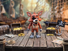 FNAF Foxy Figurine - Articulated Unpainted Model for Gamers 1