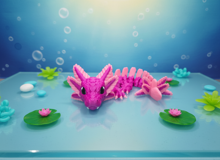 Articulated Axolotl Dragon - Pink Fidget Desk Toy