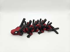 Mini Deadpool Dragon - Articulated 3D Printed Fidget Toy Figure 3