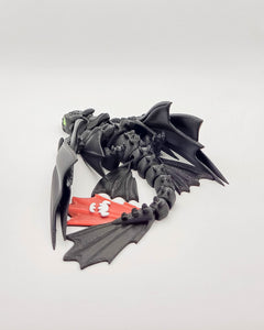 Articulated Toothless Dragon - Poseable 3D Printed Fidget Figure 3