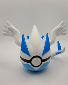 Functional Lugia Pokeball - 3D Printed Pokemon Replica, Cosplay Prop 3