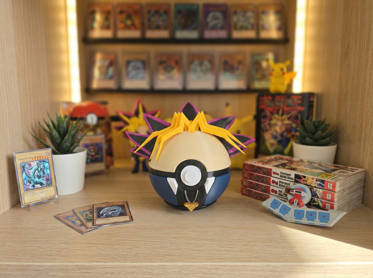 Yugi-Oh Pokeball Crossover Figure - 3D Printed Anime Decor 1