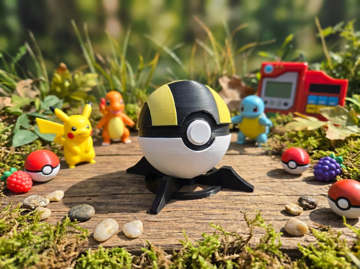 Functional Ultra Ball Replica - 3D Printed Prop for Cosplay and Gamer Decor 1