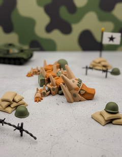 Articulated Army Mini Dragon - 3D Printed Military Fidget Toy 1