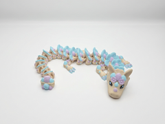 Easter Flower Dragon - Articulated Fidget Toy, 3D Printed Spring Decor 2