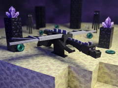 Minecraft Enderdragon Figure - Articulated Desk Toy with Stand 4