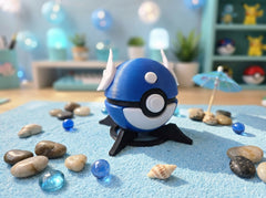 Dratini Pokeball, 3D Printed Gaming Collectible Desk Decor 3
