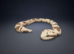 Articulated Horned Snake, 3D Printed Fidget Toy, Desert Viper Figure 4