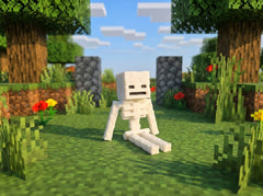 Minecraft Skeleton Keychain - Articulated 3D Printed Gamer Gift 2