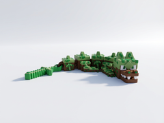 Small Articulated Minecraft Dragon - 3D Printed Pixel Art Fidget Toy 2