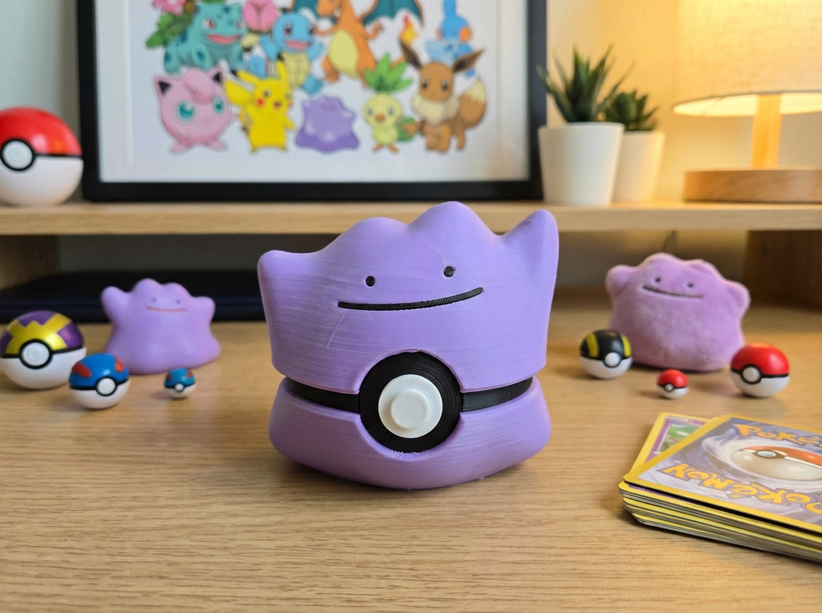 Ditto Pokeball Figurine - Non-Functional 3D Printed Replica 1