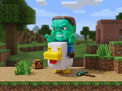 Minecraft Chicken Jockey Figure - Large 3D Printed Gamer Desk Decor 1