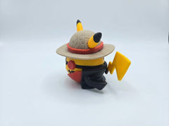 Luffy Pikachu Pokeball Figure - Anime Crossover Statue 2