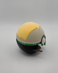 Draco Malfoy Pokeball, 3D Printed Wizard Figure, Slytherin Prop 3