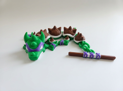 TMNT Donatello Mini Dragon - Articulated Fidget Toy Figure 2