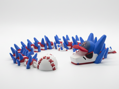 Articulated Baseball Dragon - Large Fidget Toy for Sports Fans 2