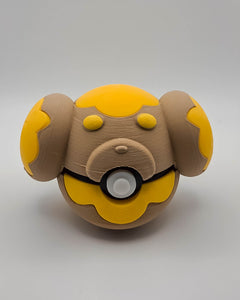 Fidough Pokeball Replica, 3D Printed Prop for Cosplay and Desk Decor 2
