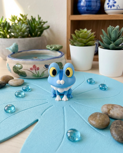 Froakie Figurine - 3D Printed Pokémon Miniature, Gamer Desk Decor 1