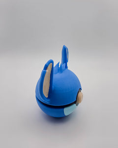Stitch Inspired Pokeball, 3D Printed Figure, Geek Desk Decor 3