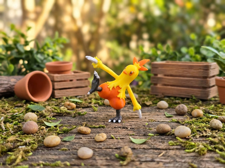 Combusken Miniature Figure - 3D Printed Gamer Desk Decor