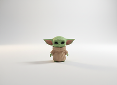 Baby Yoda Figure - 3D Printed Grogu Fan Art - Desk Decor 2