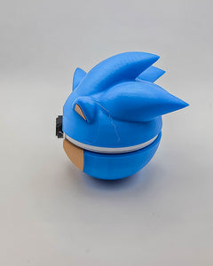 Sonic Pokeball, 3D Printed Video Game Replica, Gamer Desk Decor 3