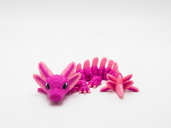 Articulated Axolotl Dragon - Pink Fidget Desk Toy 4
