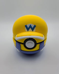 Wario Pokeball - 3D Printed Video Game Replica, Collector Item 2