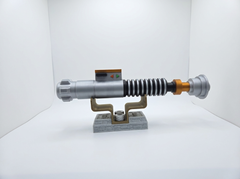 Luke Skywalker Lightsaber Prop Replica - Silver 3D Printed Jedi Cosplay Hilt 3