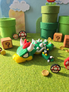 Articulated Bowser Turtle Figure - Video Game Desk Toy 3