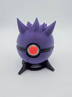 Gengar Pokeball - Functional 3D Printed Replica for Gaming Decor 3