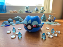 Kyogre Pokeball Display - Gecqua Pokémon Themed 3D Printed Figure 2