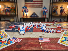 Captain America Articulated Dragon - 3D Printed Superhero Figure 4