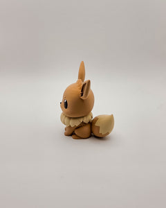 Eevee Figure - 3D Printed Pokemon Figurine, Painted Desk Buddy 3