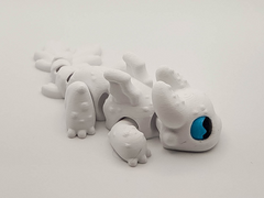 Articulated Light Fury Mini Dragon - Poseable Fidget Toy 2