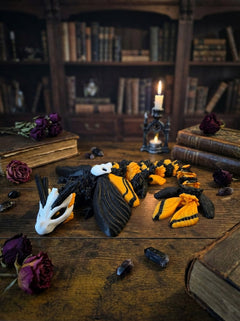 Articulated Deathhead Moth Dragon - 19-Inch Poseable Gothic Figure 4
