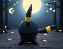Umbreon Pokeball - Functional 3D Printed Replica for Cosplay and Decor 5