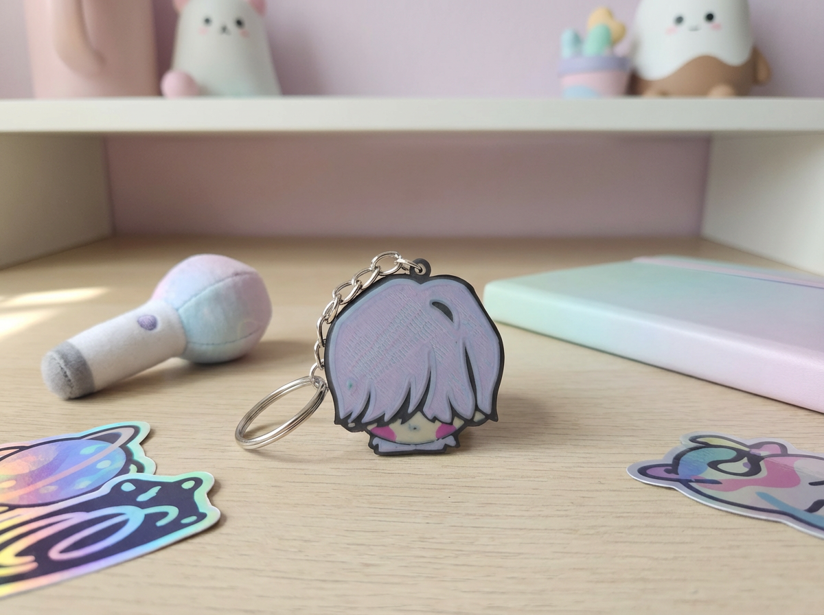 Mystery Saja Keychain - Kpop Demon Hunters (KPDH) 3D Printed Charm 1