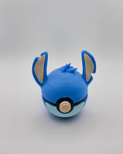 Stitch Inspired Pokeball, 3D Printed Figure, Geek Desk Decor 2