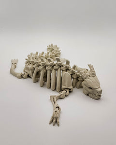 Ashbone Dragon - Articulated Skeletal Figure, Fidget Desk Toy 2