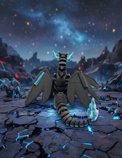 Articulated Mega Charizard X Figure, 3D Printed Gamer Desk Toy 6