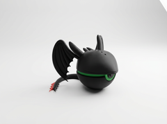 Toothless Dragon Pokeball Prop - 3D Printed Fan Art Collectible 6