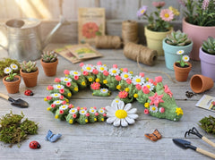 Articulated Spring Flower Dragon - 3D Printed Fidget Desk Toy 3