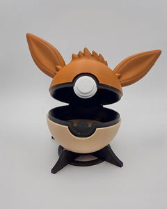 Eevee Pokeball Replica - Functional 3D Printed Storage Box for Gamers 2