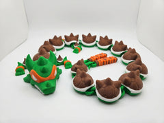Articulated Michelangelo Dragon, TMNT Inspired 3D Printed Fidget Toy 3