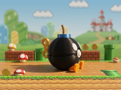 Bobomb Pokeball Figure - Video Game Mashup, 3D Printed Gamer Desk Decor 4
