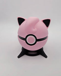 Jigglypuff Pokeball - Functional 3D Printed Prop for Cosplay or Desk Decor 3