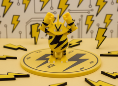 Electabuzz PokeMini Figure - 3D Printed Collector Figurine 2