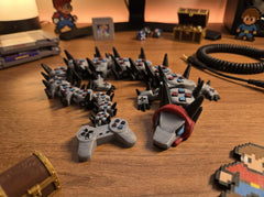 Articulated Gamer Dragon - Retro Fidget Desk Toy, Poseable Figure 4